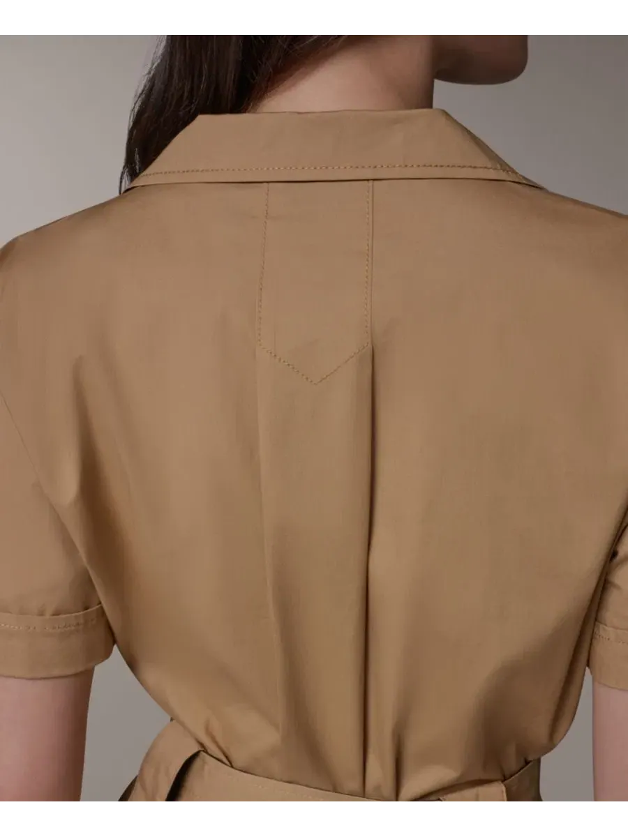 Платье-рубашка миди с поясом Donna Karan Weekend — изображение 8 из 8, черный