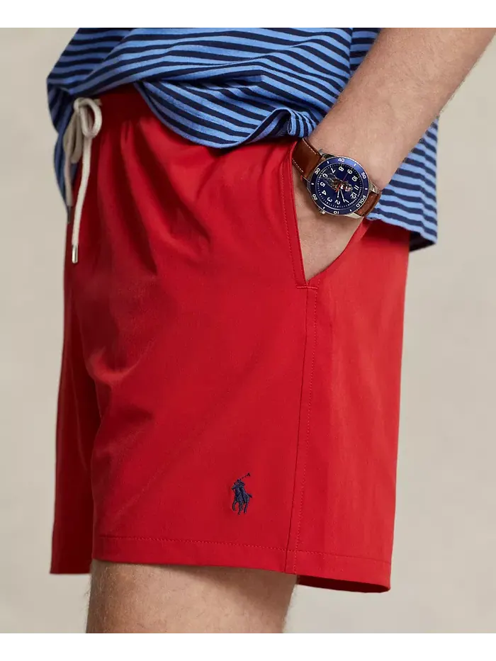 Мужские плавки Traveler Classic длиной 14,5 см Polo Ralph Lauren — изображение 4 из 6, красный