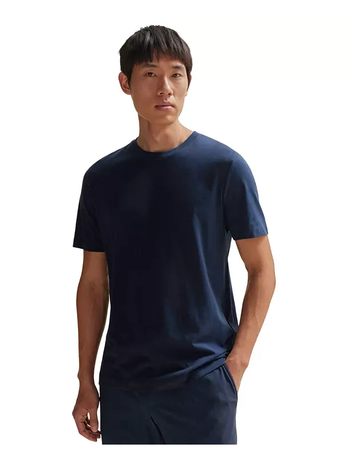 Мужская футболка из мерсеризованного хлопка Slim-Fit Hugo Boss — изображение 1 из 1, белый