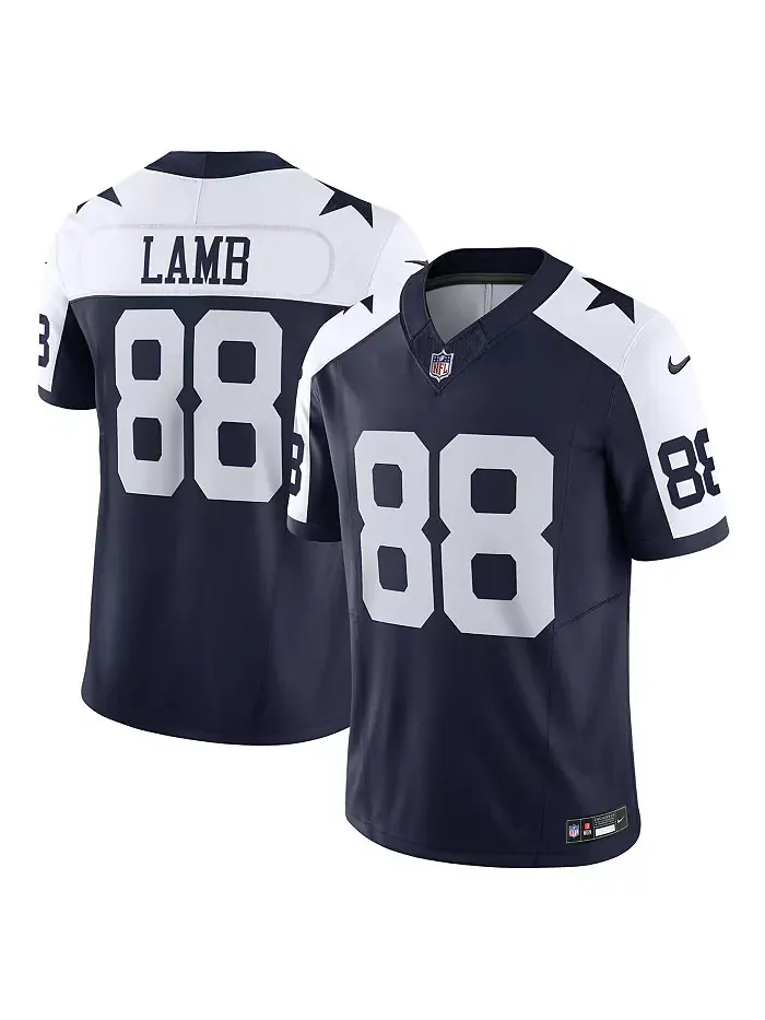 Мужская лимитированная джерси Dallas Cowboys Vapor F.U.S.E. CeeDee Lamb Nike — изображение 1 из 1, темно-синий