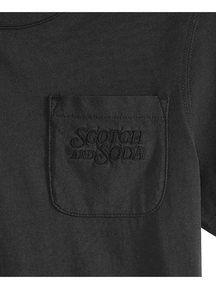 Футболка Big Boys с эффектом поношенности SCOTCH & SODA — изображение 3 из 3, черный