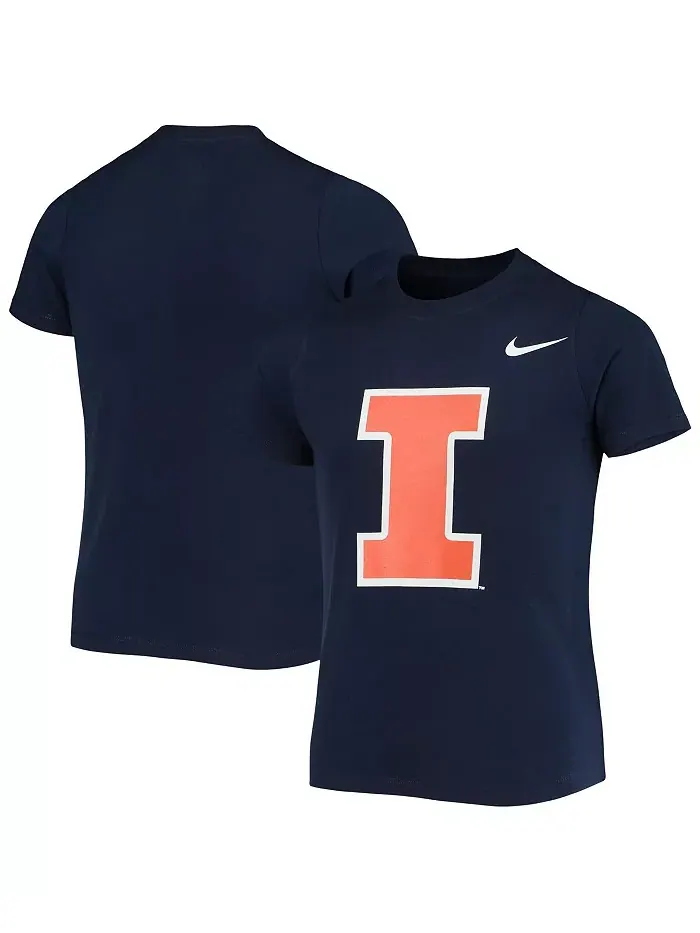 Футболка с логотипом Illinois Fighting Illini для дошкольников — изображение 1 из 3, синий