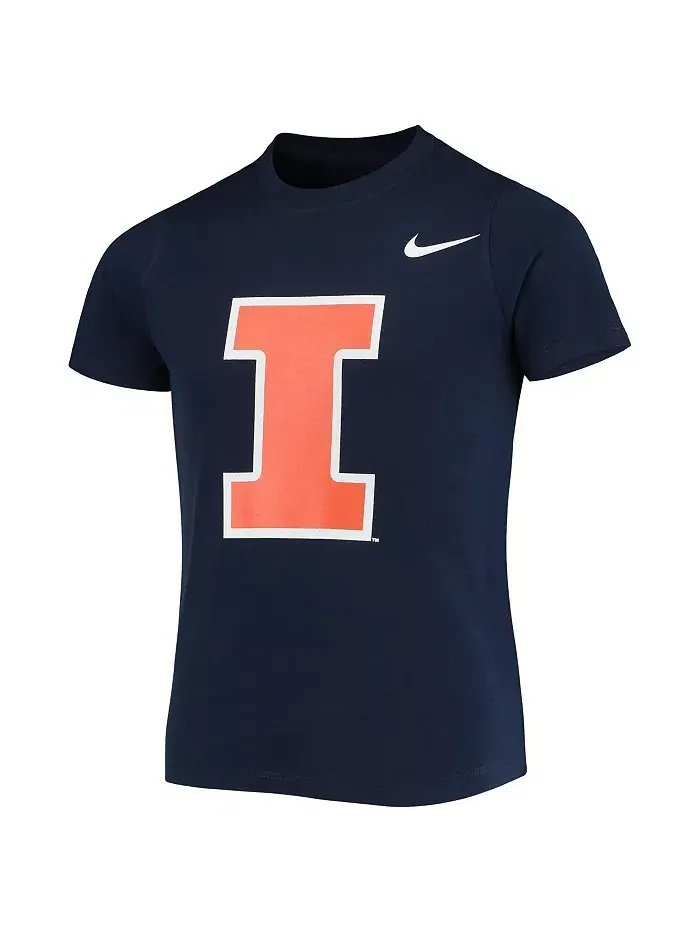 Футболка с логотипом Illinois Fighting Illini для дошкольников — изображение 3 из 3, синий