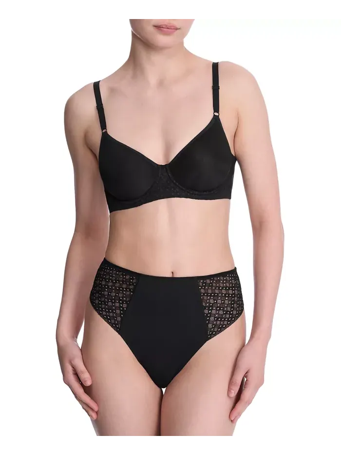 Женский бюстгальтер-футболка Harmony Back Spacer на косточках 721347 Natori — изображение 5 из 6, черный