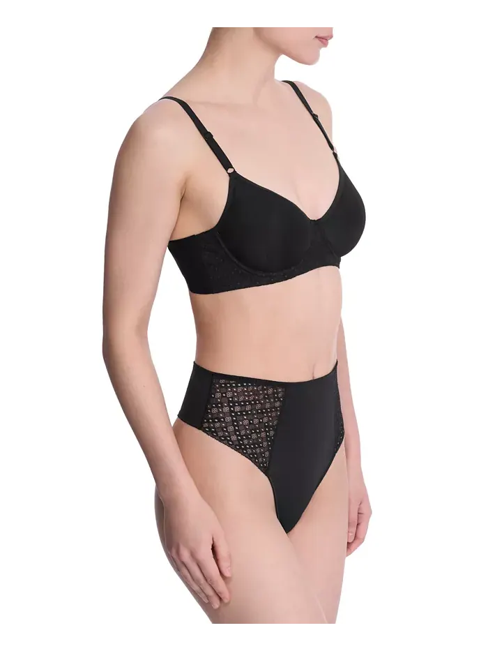 Женский бюстгальтер-футболка Harmony Back Spacer на косточках 721347 Natori — изображение 6 из 6, черный