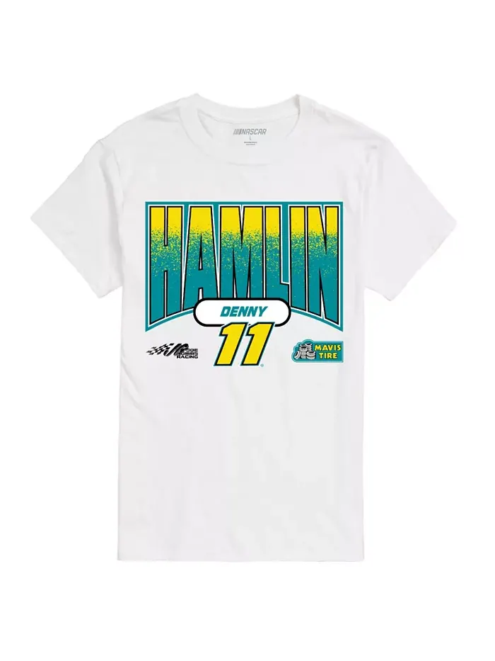 Мужская футболка с коротким рукавом NASCAR Denny Hamlin 11 Airwaves — изображение 1 из 3, белый