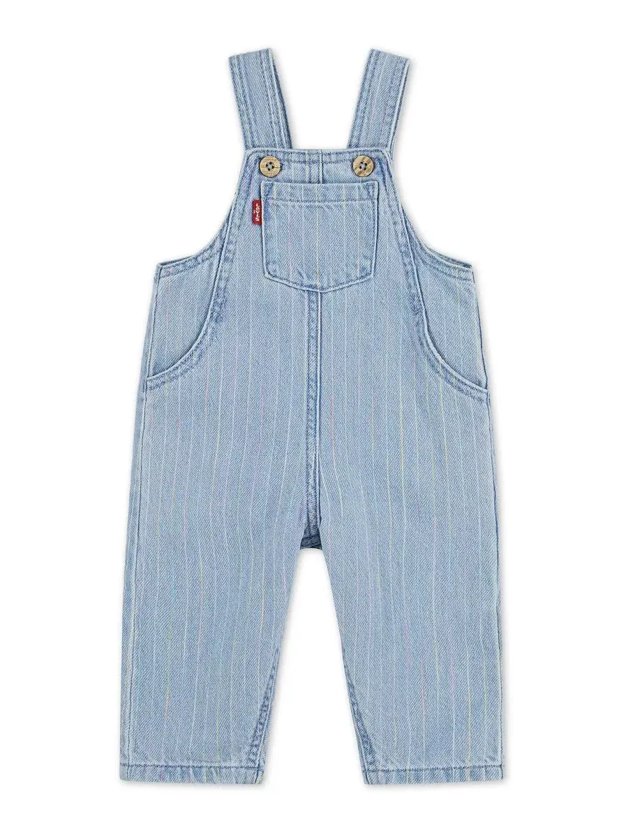 Комбинезон джинсовый с радужной отделкой Levi's — изображение 1 из 3, синий