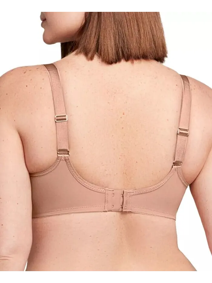 Бюстгальтер Wonderwire Lace Comfort Bra больших размеров для полной фигуры 9855 Glamorise — изображение 2 из 8, капучино