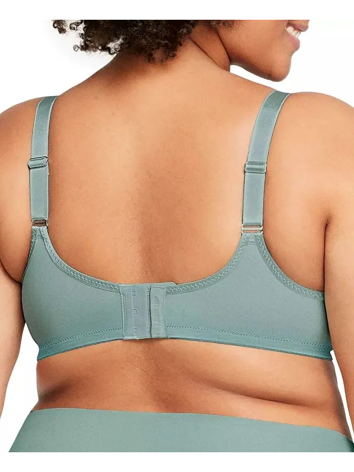 Бюстгальтер Wonderwire Lace Comfort Bra больших размеров для полной фигуры 9855 Glamorise — изображение 2 из 8, зеленый