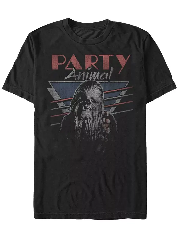 Футболка мужская Star Wars Classic Chewbacca Party Animal с коротким рукавом Fifth Sun — изображение 1 из 1, черный