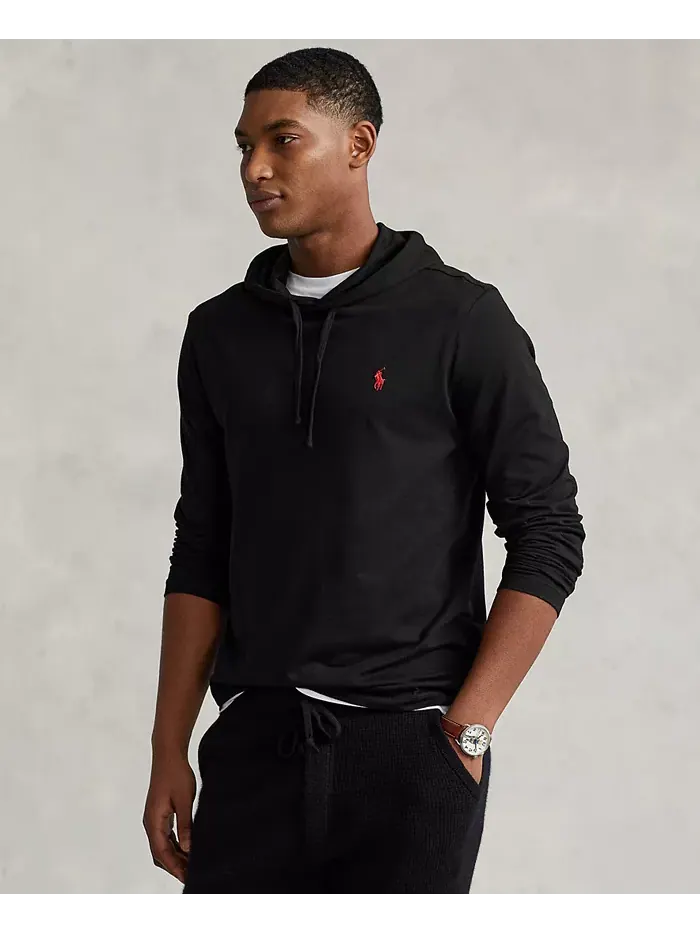 Мужская худи-футболка Polo Ralph Lauren — изображение 1 из 5, черный