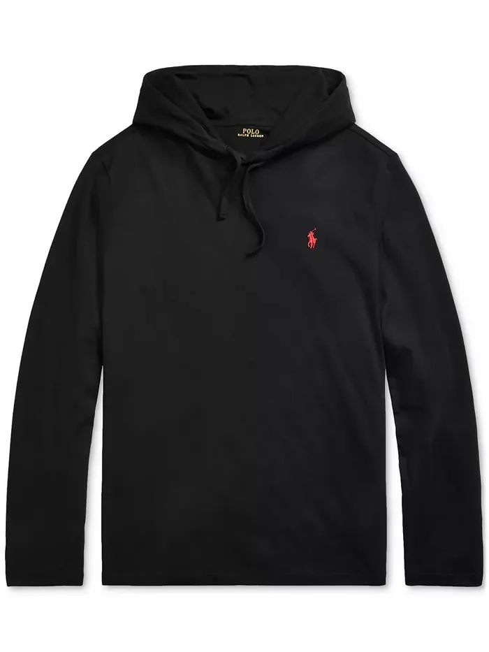 Мужская худи-футболка Polo Ralph Lauren — изображение 5 из 5, черный