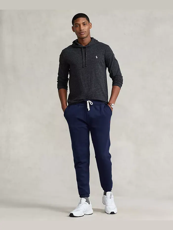 Мужская худи-футболка из джерси Polo Ralph Lauren — изображение 4 из 5, черный