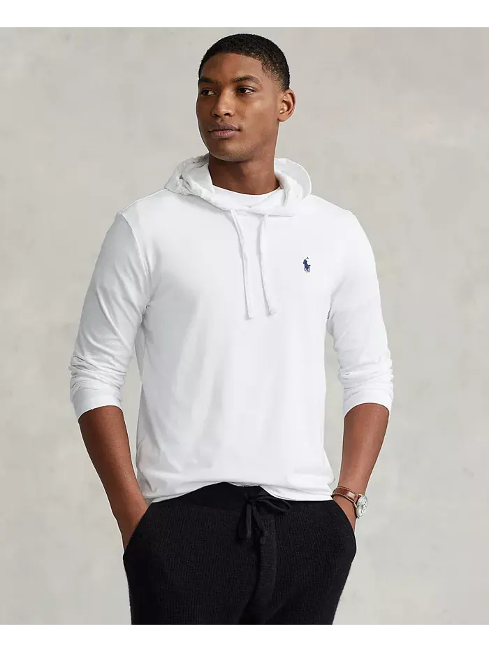 Мужская худи-футболка из джерси Polo Ralph Lauren — изображение 1 из 5, белый