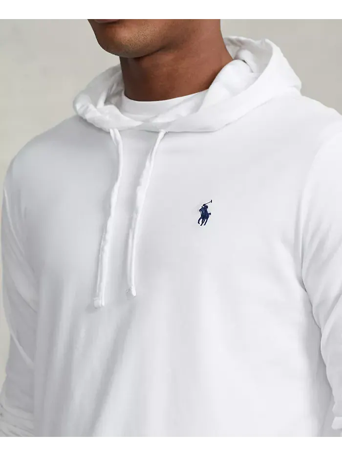 Мужская худи-футболка из джерси Polo Ralph Lauren — изображение 3 из 5, белый
