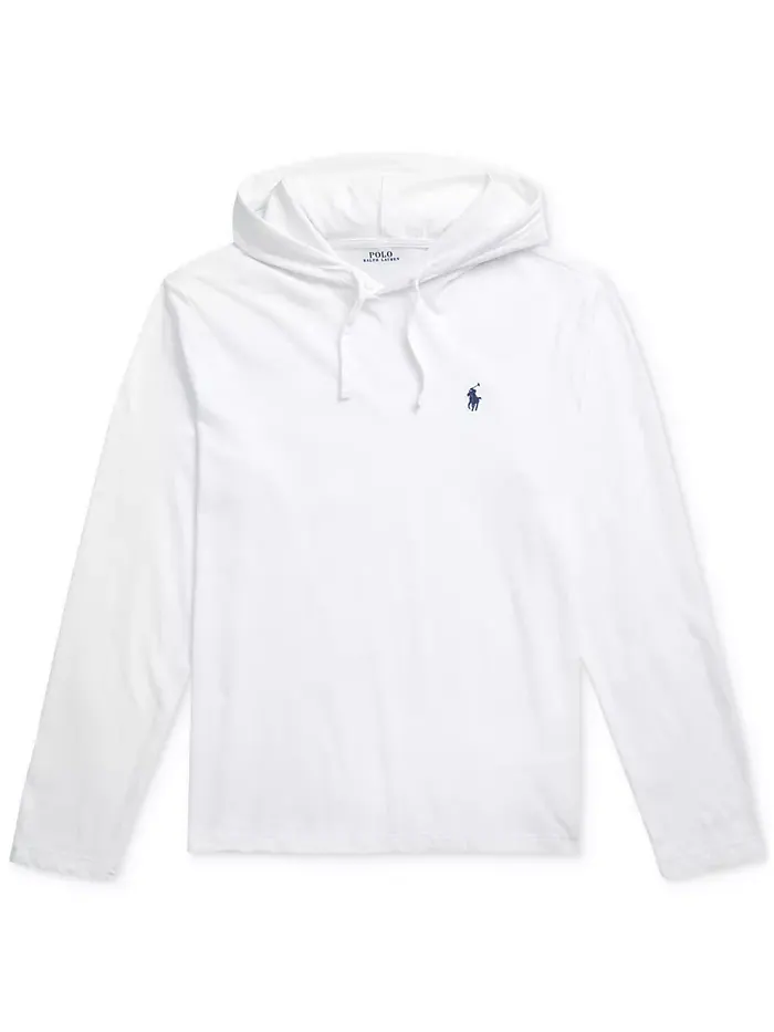 Мужская худи-футболка из джерси Polo Ralph Lauren — изображение 5 из 5, белый