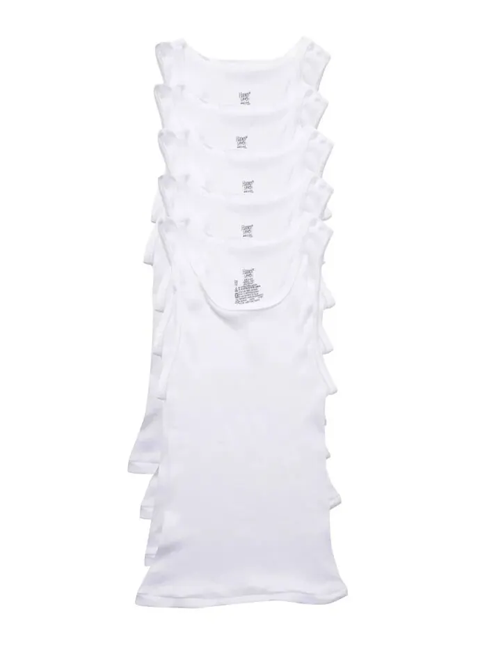 Майка Big Boys Ultimate Cotton Blend, упаковка из 5 шт Hanes