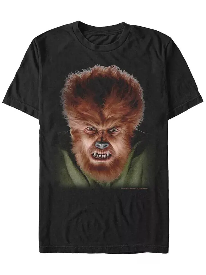 Мужская футболка с коротким рукавом Universal Monsters Big Wolfman Fifth Sun — изображение 1 из 1, черный