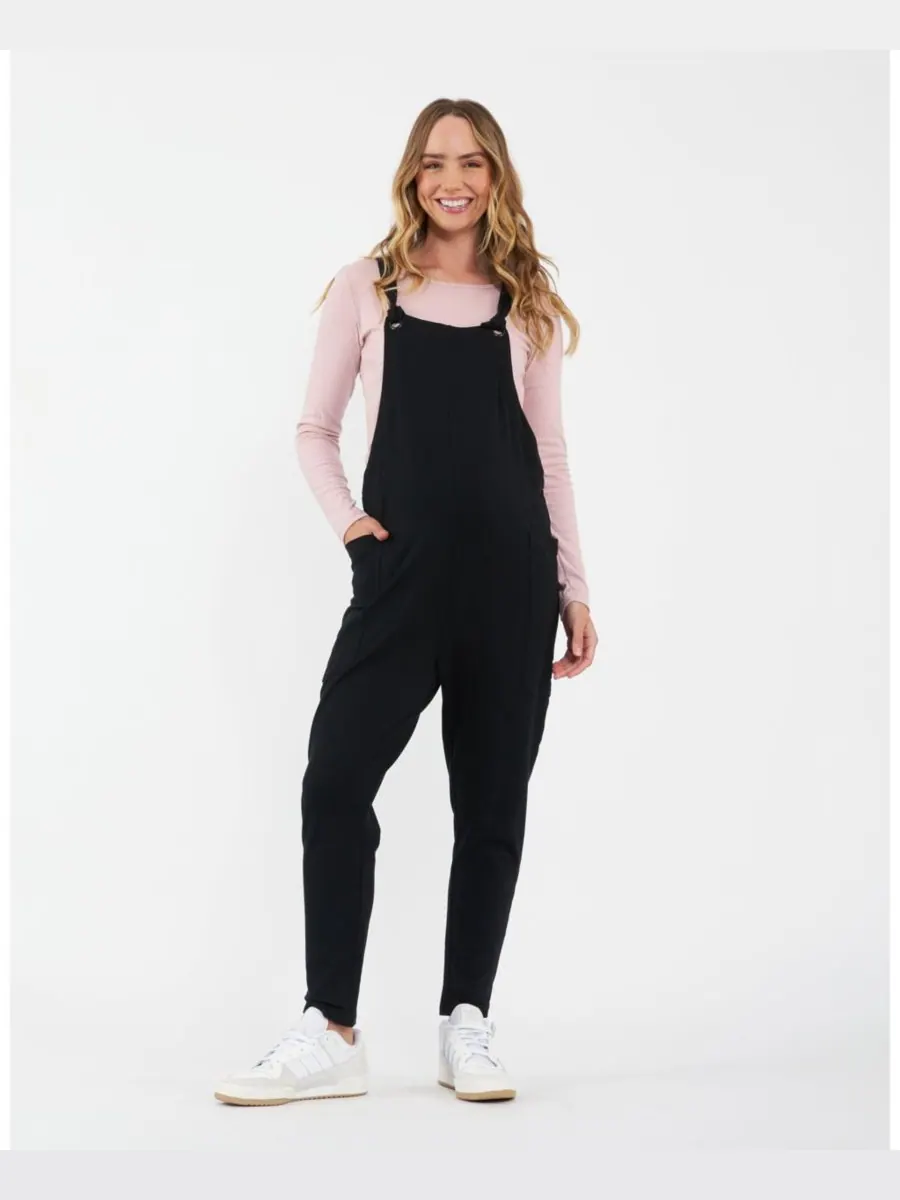 Черный комбинезон для беременных Ripe Perrie Ripe Maternity — изображение 1 из 5