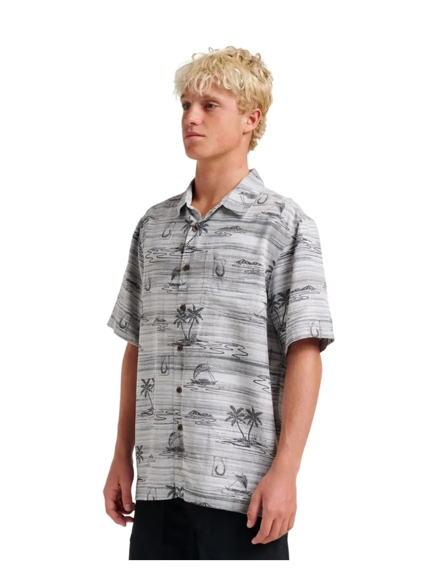Мужская рубашка Quiksilver Comfort Fit Quiksilver Waterman — изображение 3 из 7, фантомный
