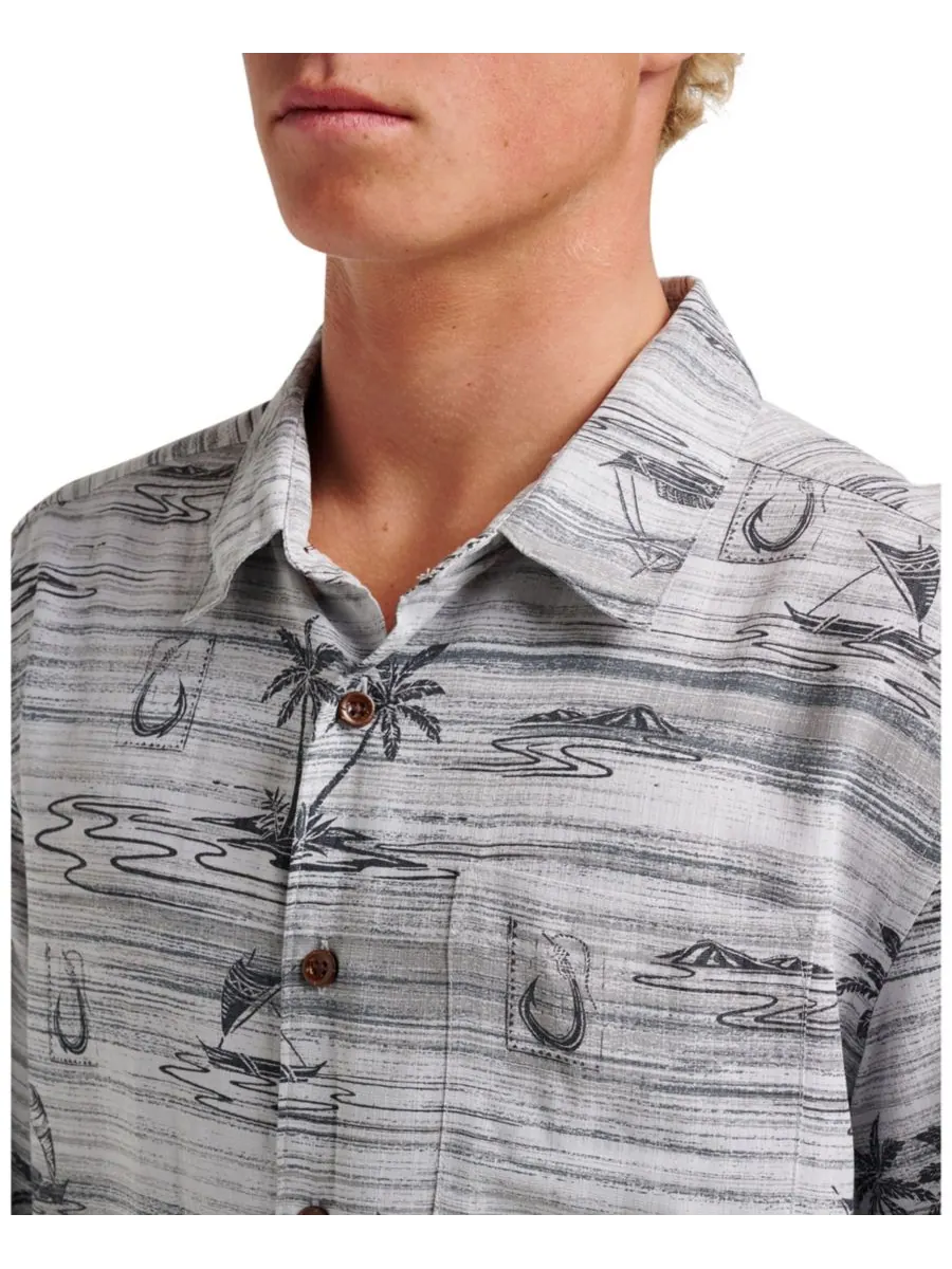 Мужская рубашка Quiksilver Comfort Fit Quiksilver Waterman — изображение 4 из 7, фантомный