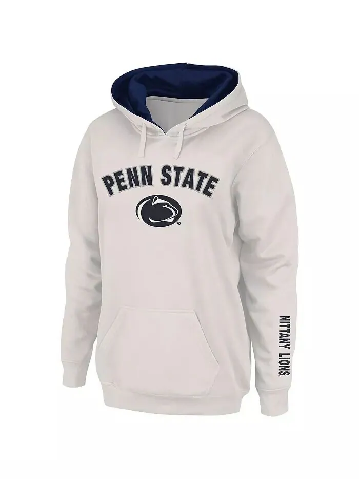 Женский пуловер с капюшоном Penn State Nittany Lions Arch и Logo 1 Colosseum — изображение 4 из 4, темно-синий