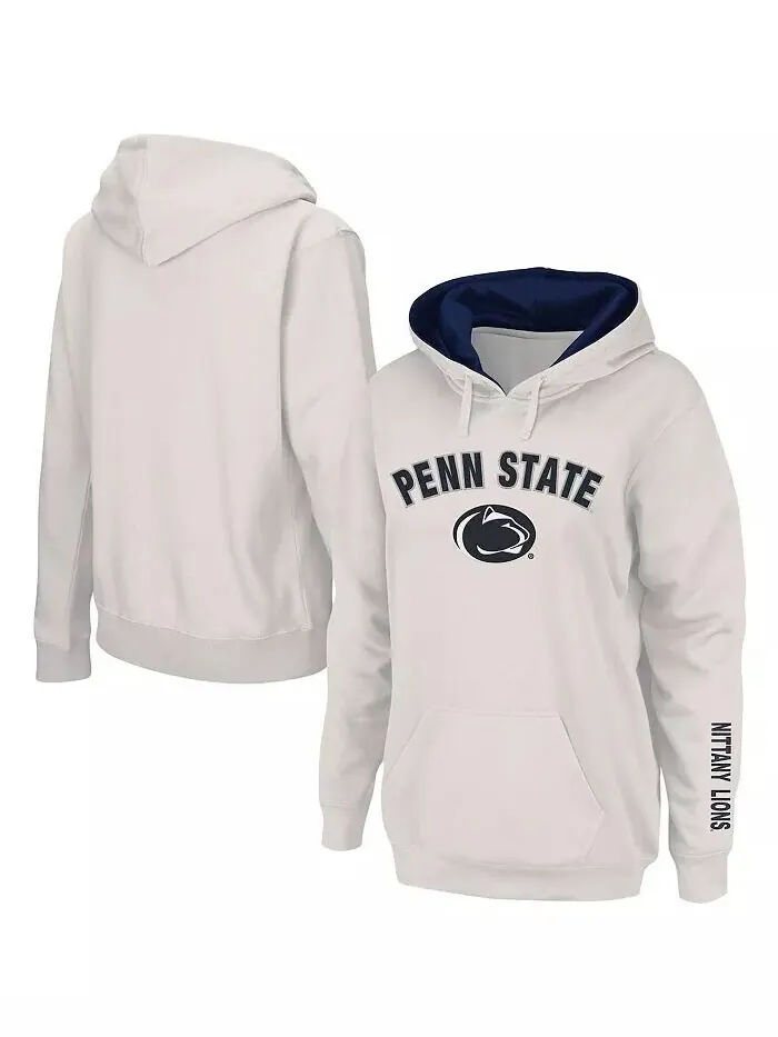 Женский пуловер с капюшоном Penn State Nittany Lions Arch и Logo 1 Colosseum — изображение 1 из 4, белый