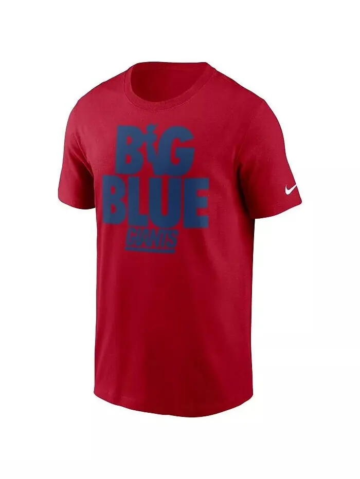 Мужская красная футболка New York Giants Hometown Collection, большая синяя Nike — изображение 3 из 3, красный