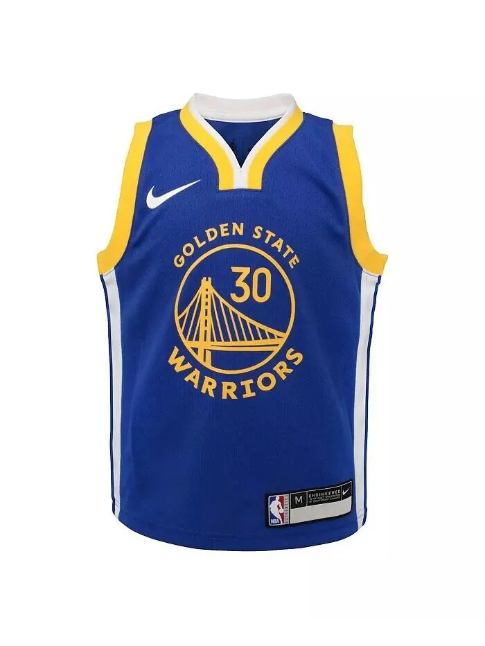 Джерси Стивена Карри Royal Golden State Warriors Dri-FIT Swingman для мальчиков и девочек — изображение 2 из 3, королевский