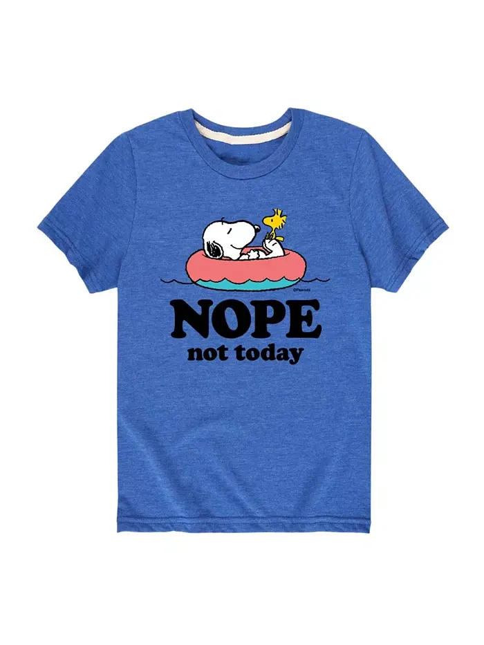 Футболка с принтом "Big Boys Nope Not Today" Peanuts — изображение 1 из 3, синий