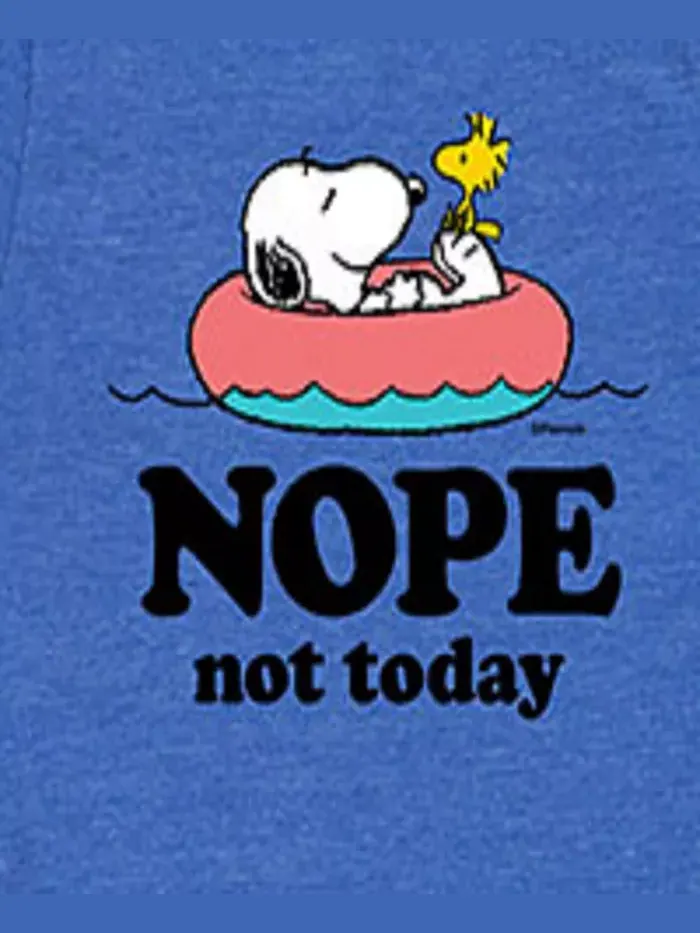 Футболка с принтом "Big Boys Nope Not Today" Peanuts — изображение 3 из 3, синий