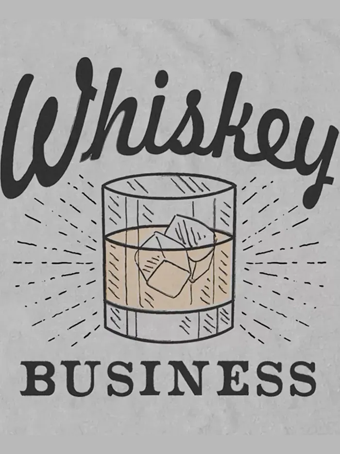 Мужская футболка с коротким рукавом Whiskey Business Fifth Sun — изображение 3 из 3, серебряный