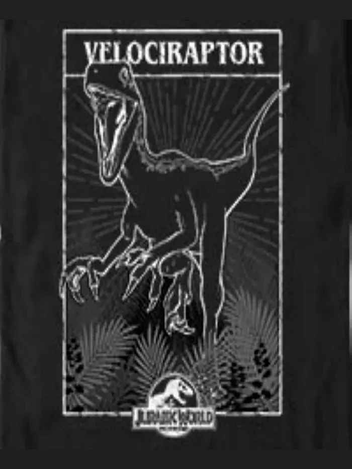 Мужская футболка с коротким рукавом Velociraptor Tarot Fifth Sun — изображение 3 из 3, черный