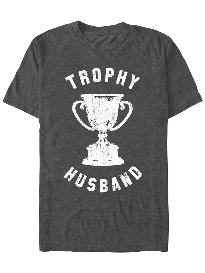 Мужская футболка с коротким рукавом Trophy Husband Fifth Sun — изображение 1 из 3, темно-серый