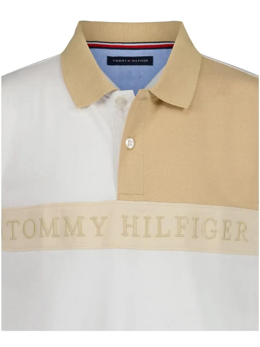 Детская футболка-поло с коротким рукавом, размер 2T-7 Tommy Hilfiger — изображение 5 из 5, туманный