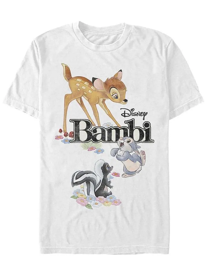 Мужская футболка Bambi Bambi Friends с коротким рукавом Fifth Sun — изображение 1 из 1, белый