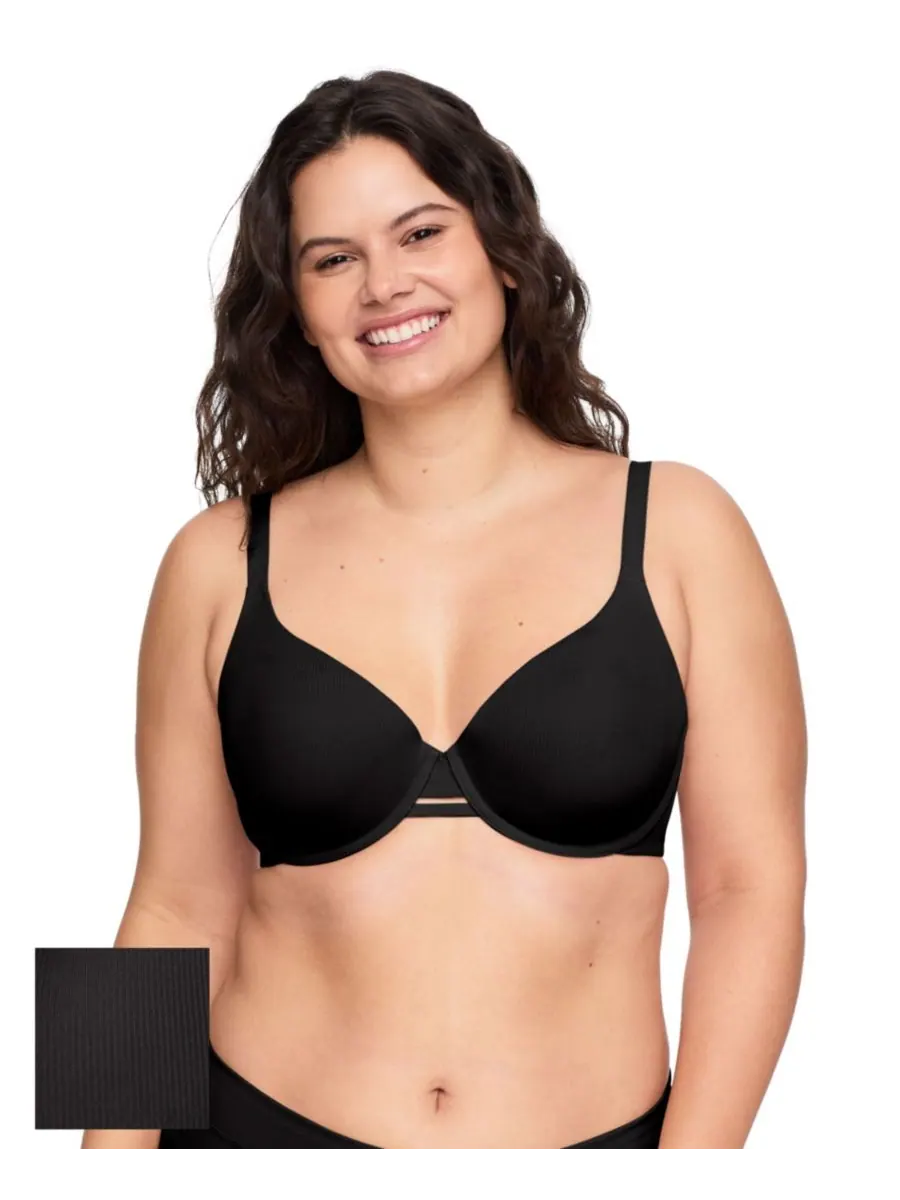 Женский бюстгальтер Cloud 9 Underwire Lift T-Shirt Bra WRW253PU09 Warner's — изображение 1 из 3, черный