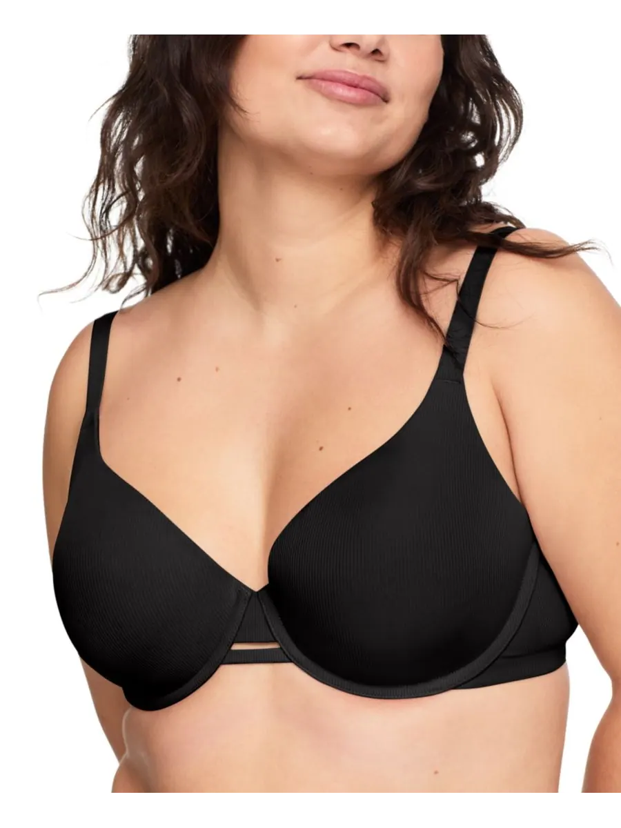 Женский бюстгальтер Cloud 9 Underwire Lift T-Shirt Bra WRW253PU09 Warner's — изображение 2 из 3, черный