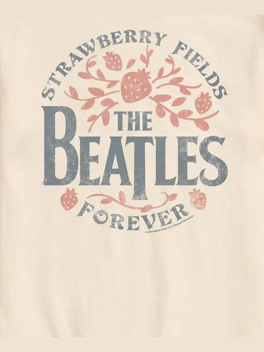 Мужская футболка с коротким рукавом и графическим принтом The Beatles The Strawberry Fields Airwaves — изображение 3 из 3