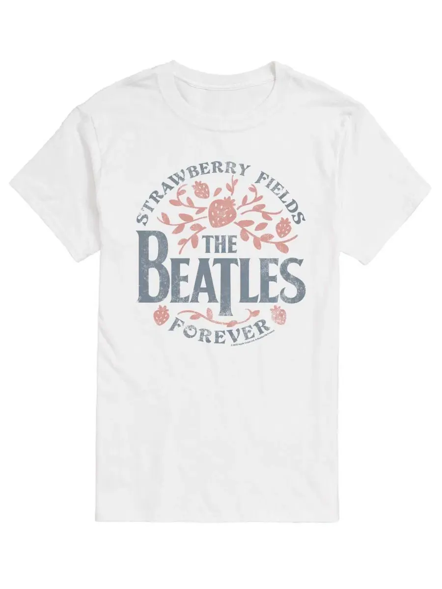 Мужская футболка с коротким рукавом и графическим принтом The Beatles The Strawberry Fields Airwaves — изображение 1 из 3