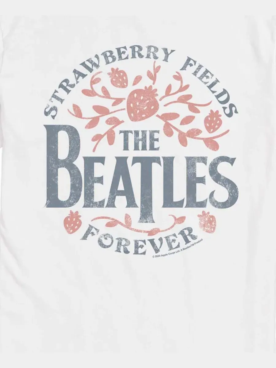 Мужская футболка с коротким рукавом и графическим принтом The Beatles The Strawberry Fields Airwaves — изображение 3 из 3