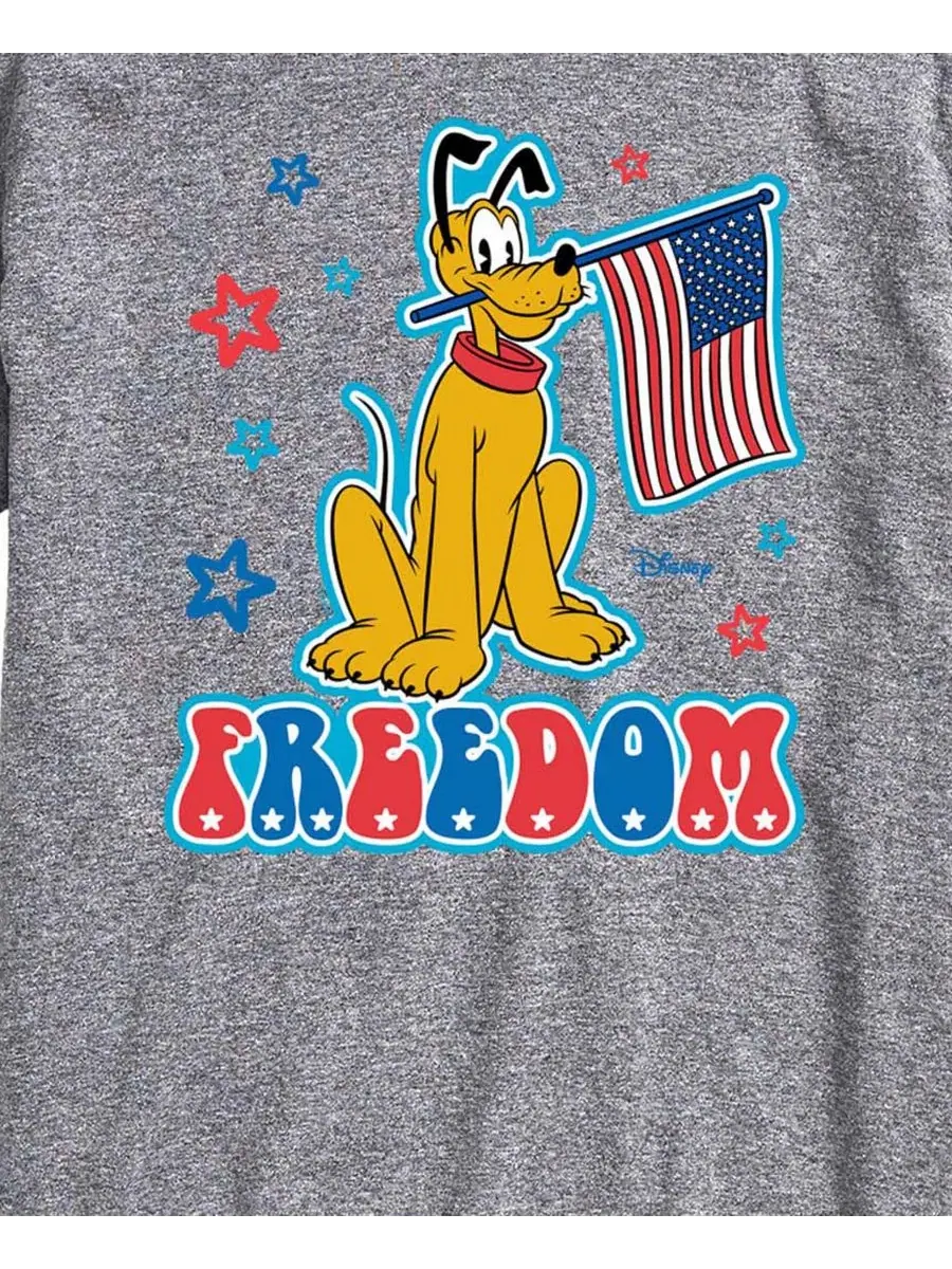 Мужская футболка с коротким рукавом Disney Pluto Freedom с графическим принтом Airwaves — изображение 3 из 3, приглушенный
