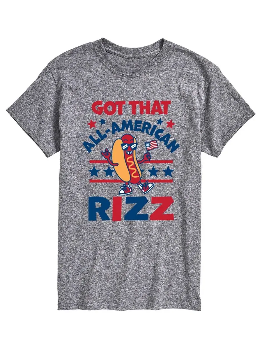 Мужская футболка с коротким рукавом и графическим принтом "All American Rizz Hotdog" Airwaves