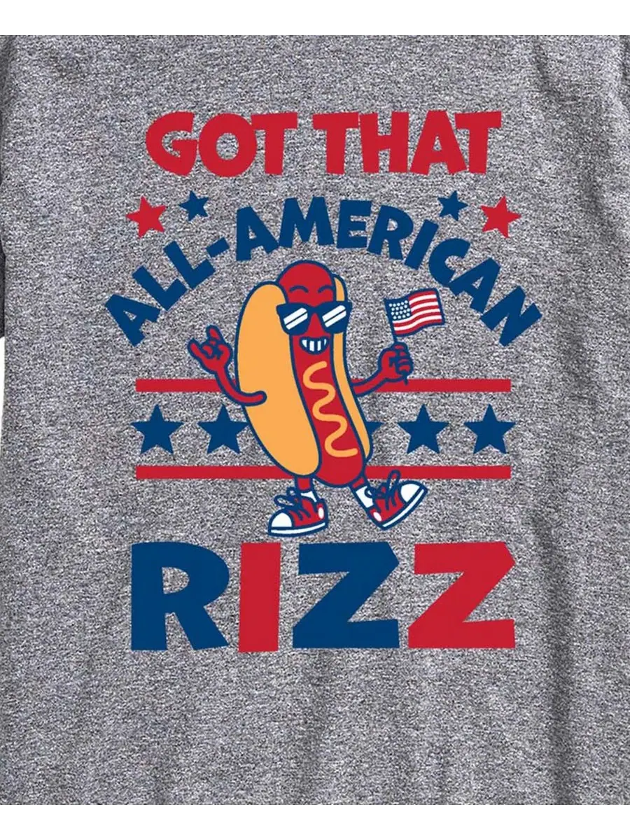 Мужская футболка с коротким рукавом и графическим принтом "All American Rizz Hotdog" Airwaves — изображение 3 из 3