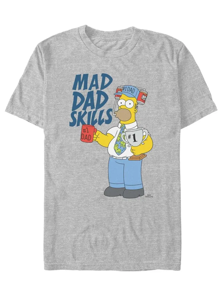 Мужская футболка с коротким рукавом "Mad Dad Skills" Fifth Sun — изображение 1 из 3, приглушенный