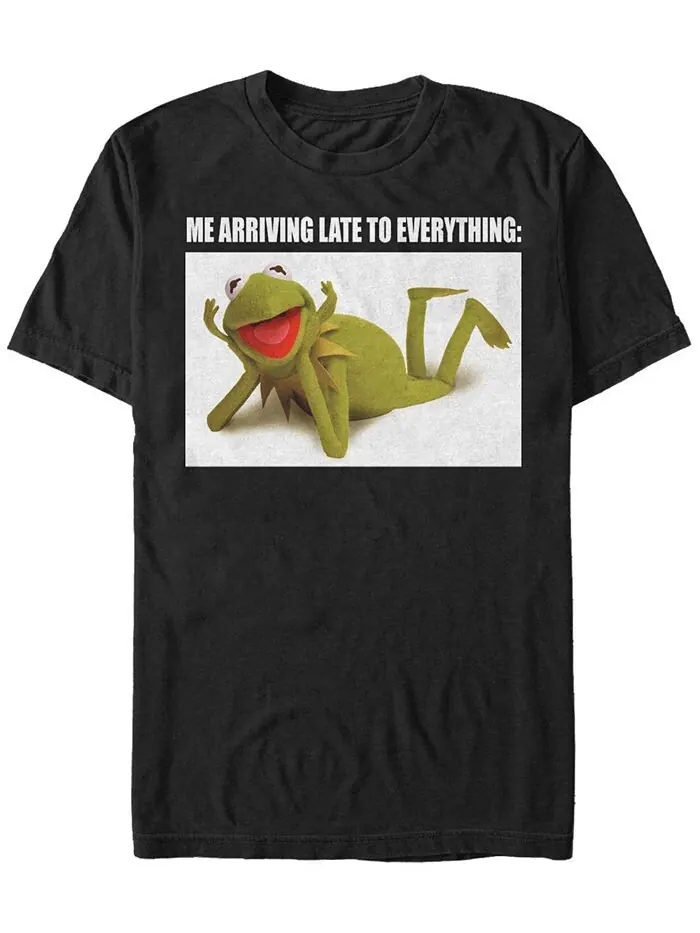 Мужская футболка с коротким рукавом Late Kermit Fifth Sun — изображение 1 из 1, черный
