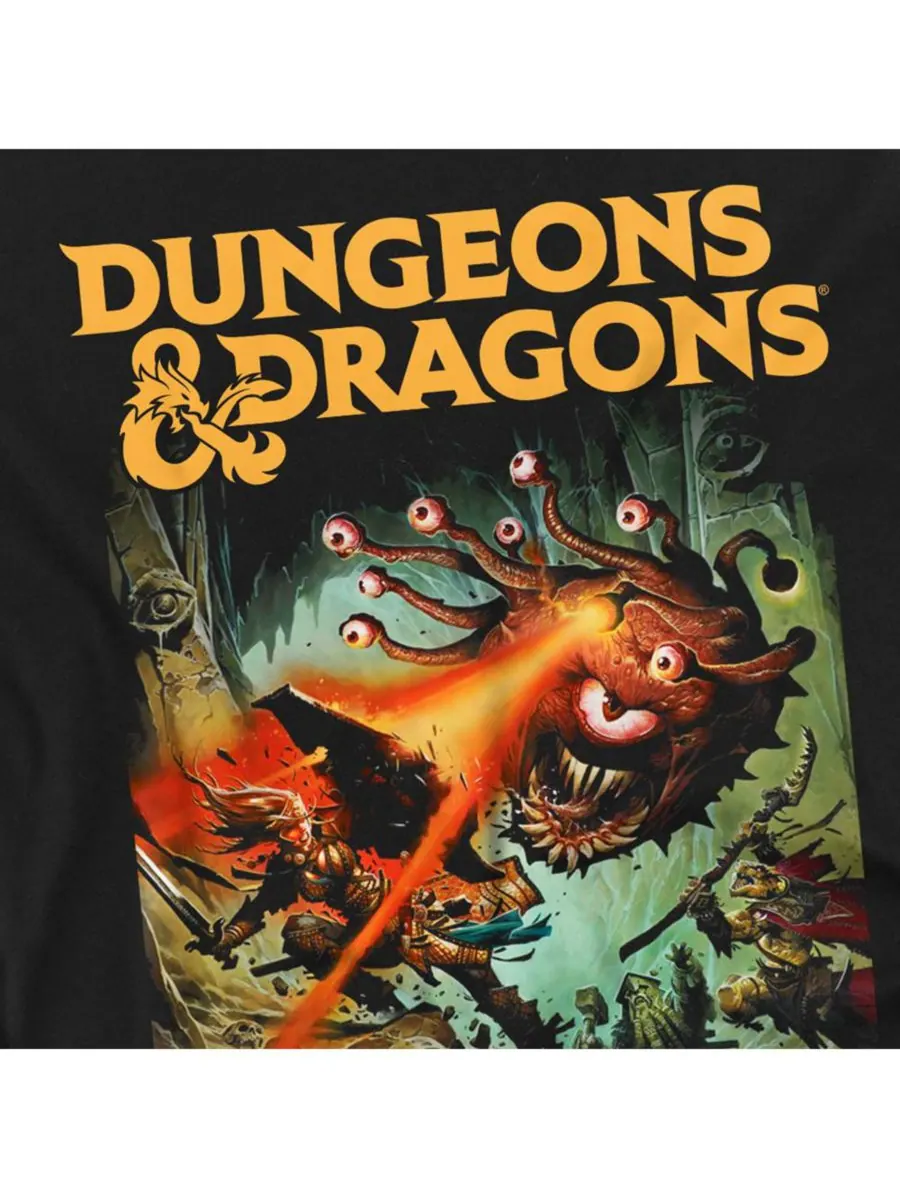 Футболка большого размера с изображением персонажа Beholder Strike из игры Dungeons And Dragons D&D — изображение 3 из 3