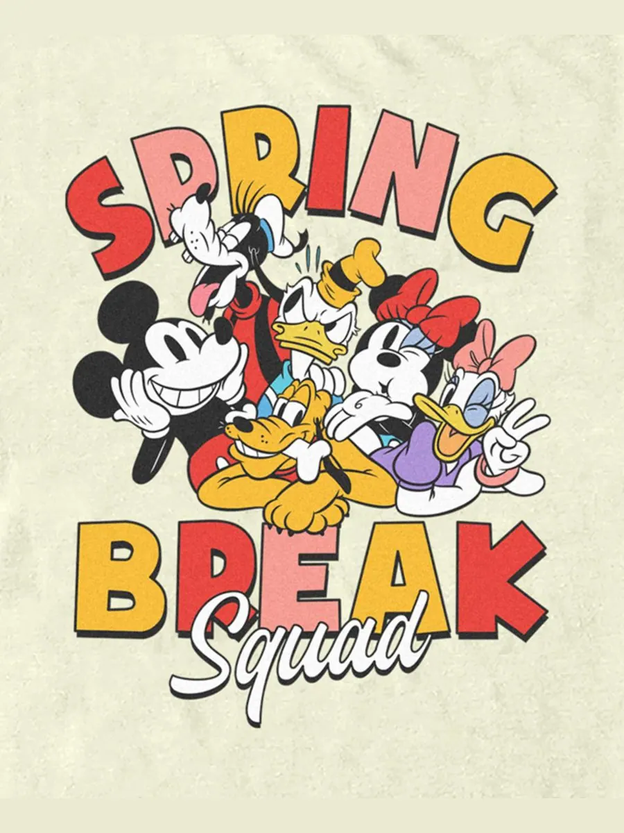Мужская футболка с коротким рукавом "Spring Break Squad" Mickey Classic — изображение 3 из 3, прозрачный
