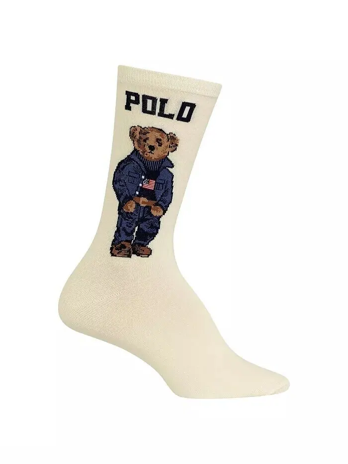 Женские носки Americana Polo Bear Crew Polo Ralph Lauren — изображение 1 из 5, белый