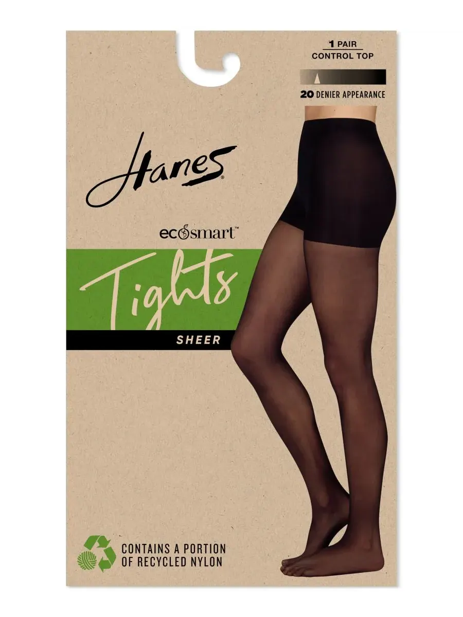 Эко-легкие колготки с утягивающим эффектом Hanes — изображение 8 из 8, черный
